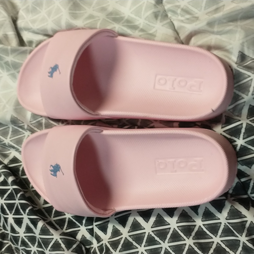 MENS SIZE 10 POLO RALPH LAUREN SLIDES